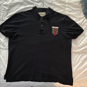 Gucci Black Polo Shirt